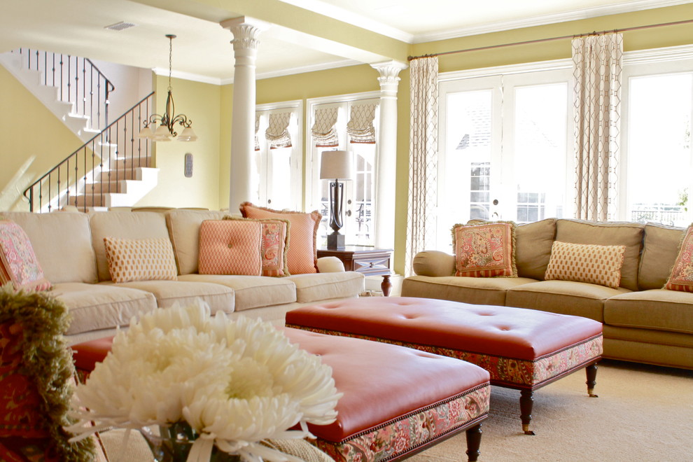 Classic and elegant Rockwall Home Traditional Family Room Dallas by Traci Connell