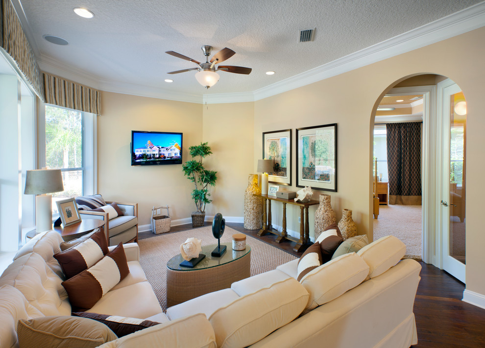 Coastal Oaks at Nocatee Craftsman Family Room Jacksonville by
