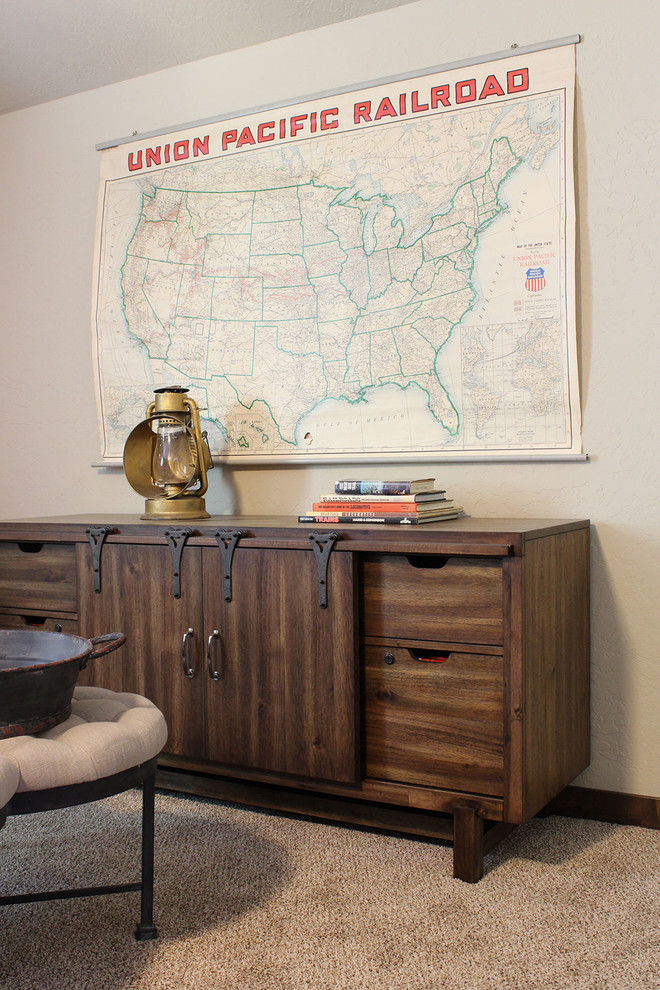 Coeur d'Alene, Idaho Rustic Ranch House Rustic Family Room
