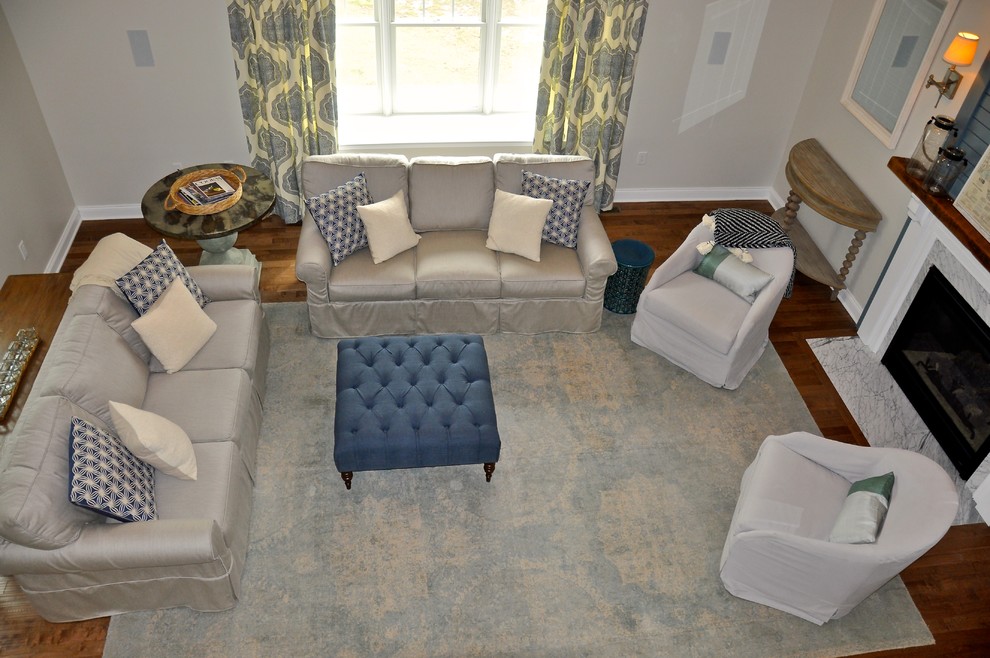 Cohasset Estates Traditional Family Room Boston by JCG