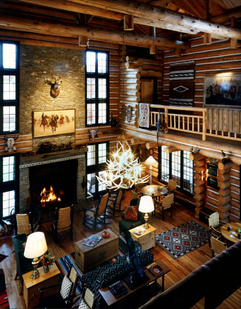 Inspiration for a timeless family room remodel in Denver