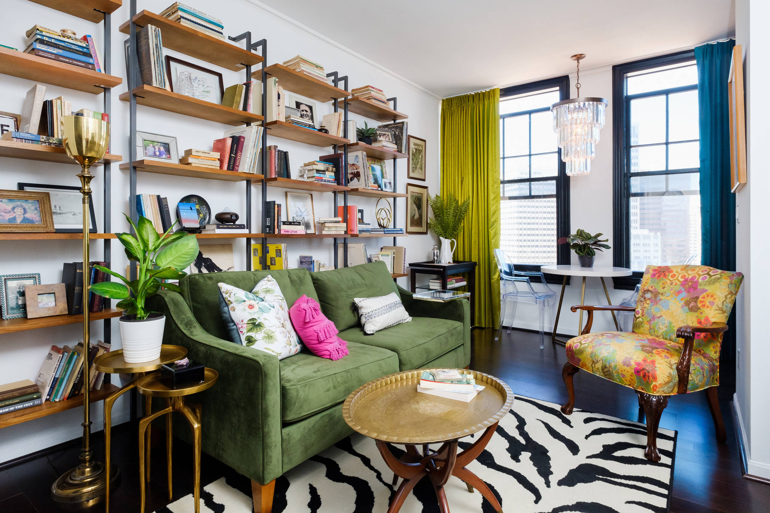 Colorful Downtown San Diego Condo Small Space - Living Room - Eclectic -  Family Room - San Diego - By Danielle Interior Design & Decor | Houzz