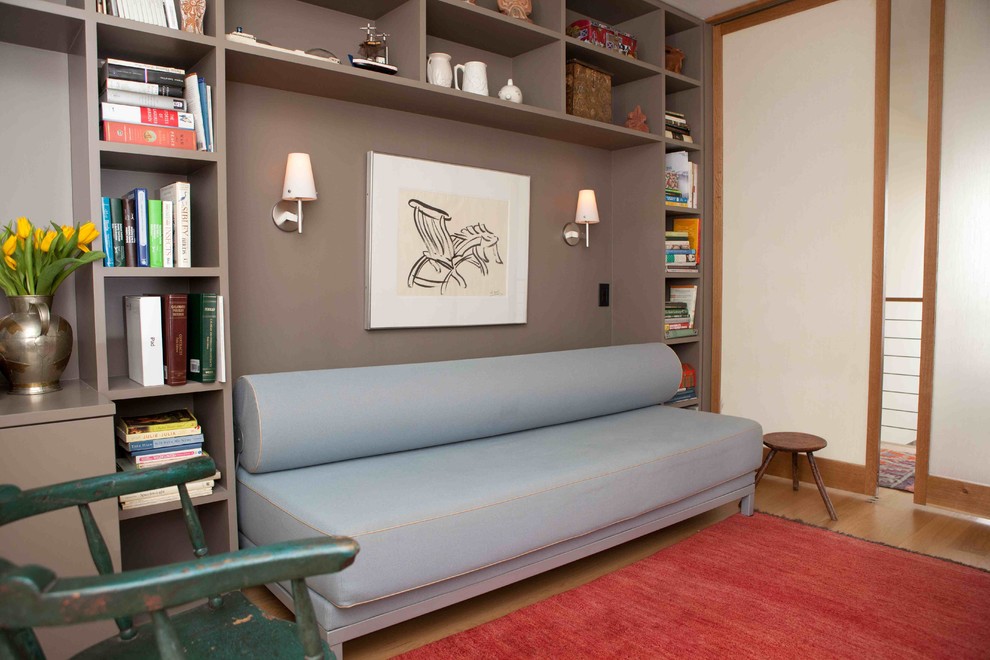 Condominium Renovation in Sag Harbor Transitional Family Room New