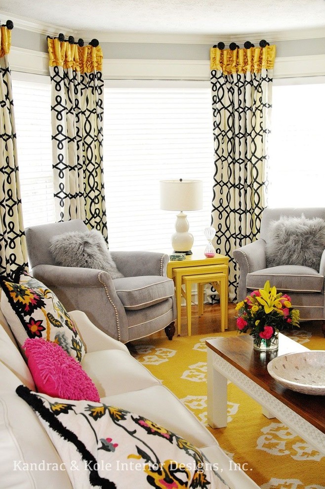 Example of a trendy family room design in Atlanta