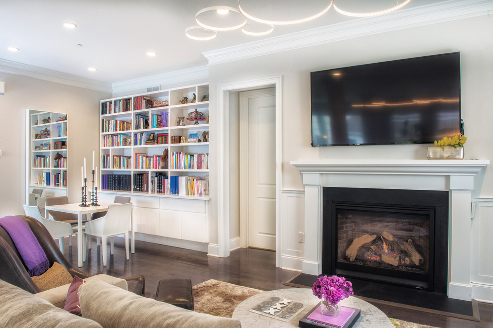 Contemporary New Construction Rye Brook, NY Modern Wohnzimmer New