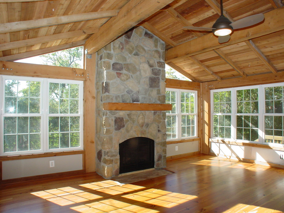 Family room - traditional family room idea in DC Metro