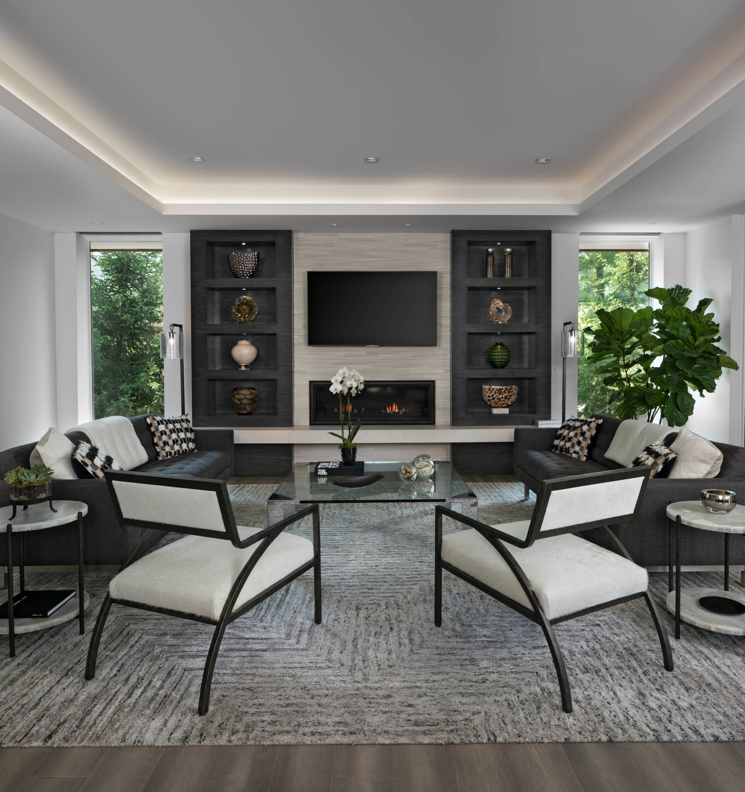 75 Graue Wohnzimmer Ideen Bilder September 2021 Houzz De