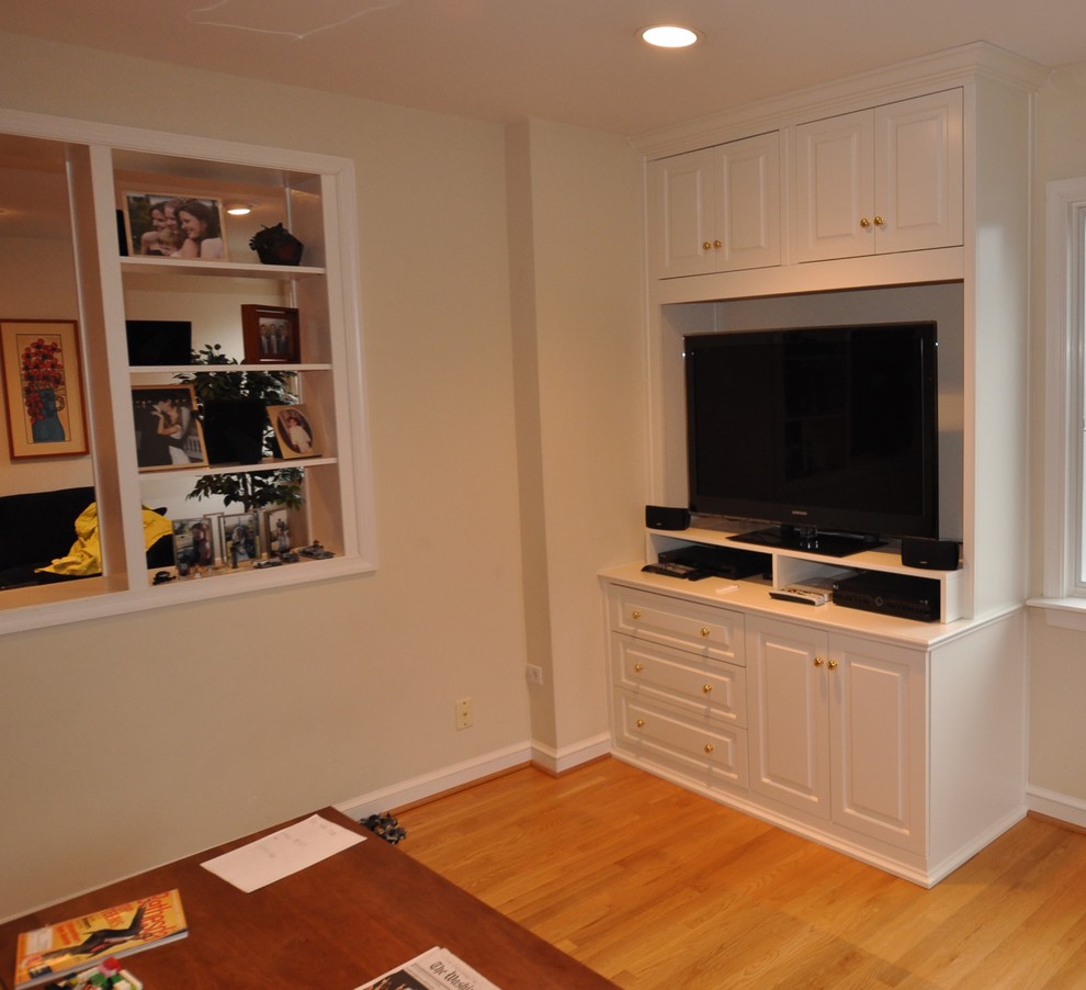 Custom Entertainment Center Media TV Center Traditional