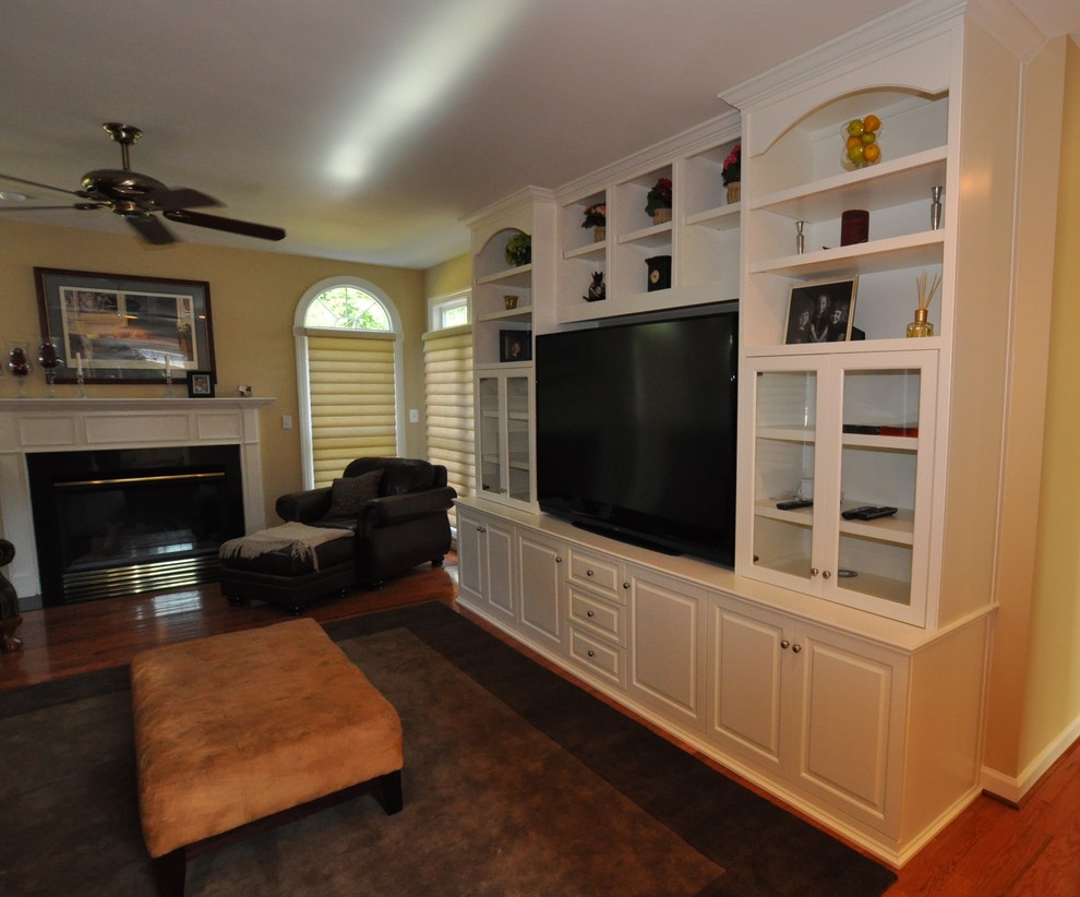 Custom Entertainment Center Media TV Center Traditional
