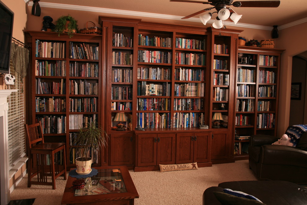Example of a classic family room design in Other