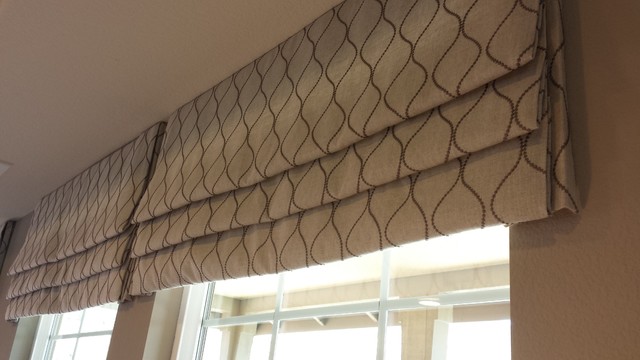 Custom Roman Shades Faux Roman Valances - Transitional - Games Room - San  Diego - by 7 Sisters Interiors | Houzz IE