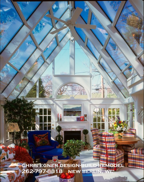 Custom Sunroom Addition - Vaulted Ceiling - Traditional - Sunroom ...