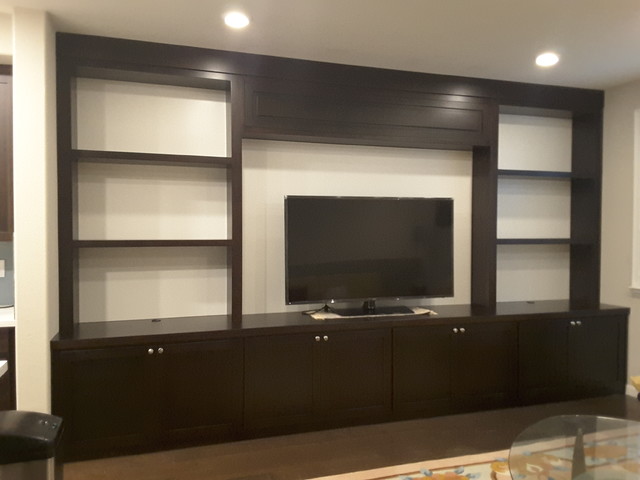 Custom TV Wall unit - Modern - Games Room - Other - by TCW Fine Cabinetry |  Tony's Custom Woodworks | Houzz UK