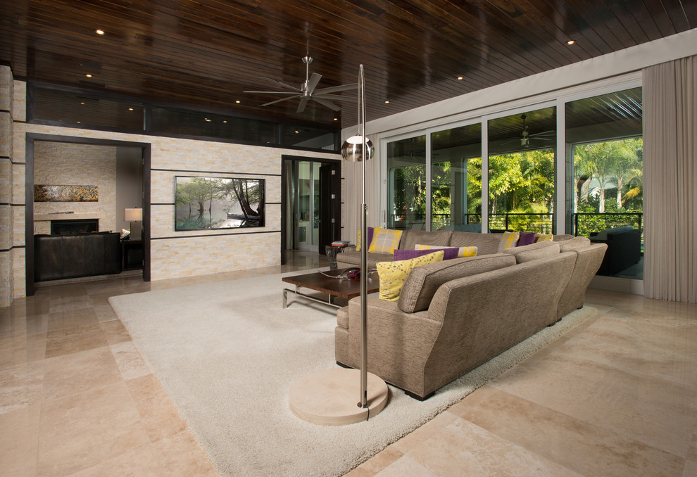Davis Island, Tampa, Florida Contemporary Family Room Tampa by