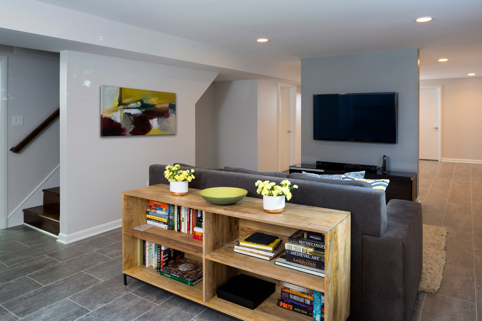 Idee per un soggiorno moderno di medie dimensioni