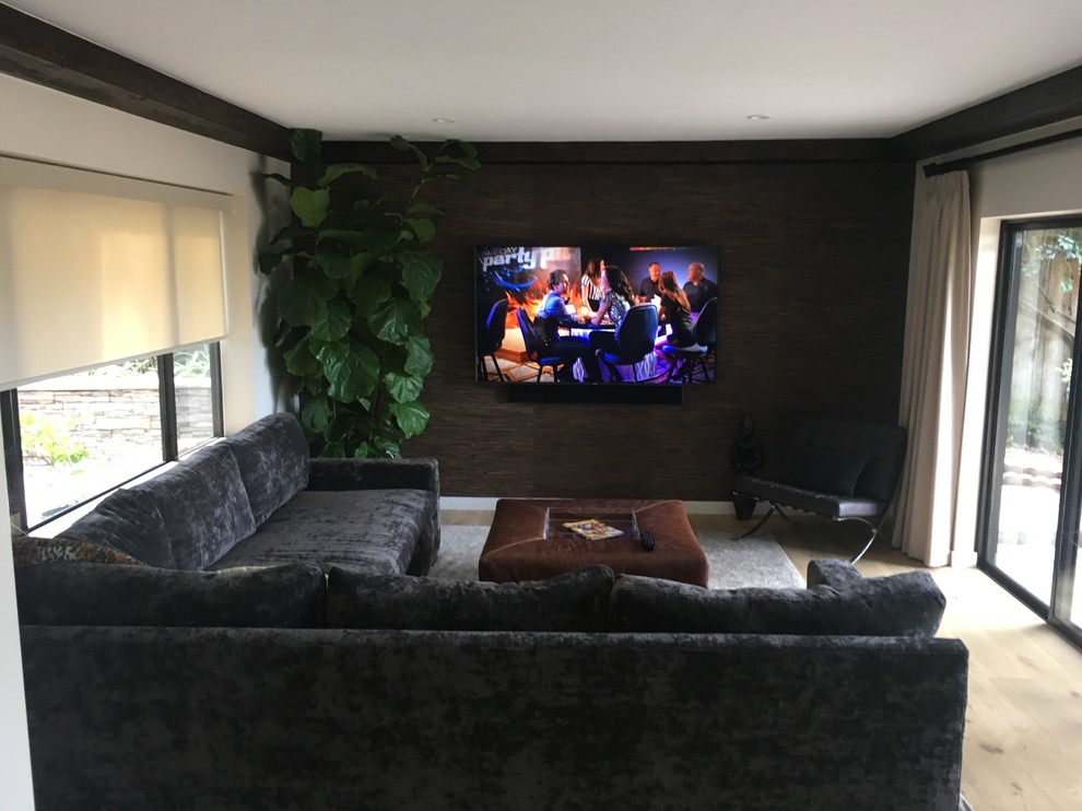 Ejemplo de sala de estar contemporánea de tamaño medio