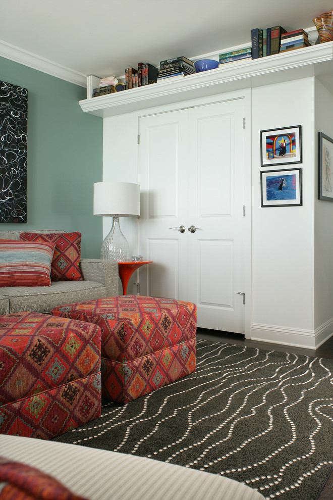 DEN / GUEST ROOM Contemporary Family Room Newark by Sheila Rich