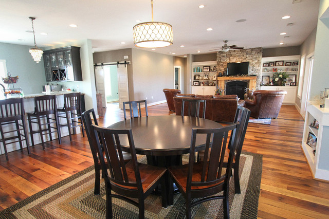 Dining room open to Kitchen and Family Room - Traditional - Dining Room