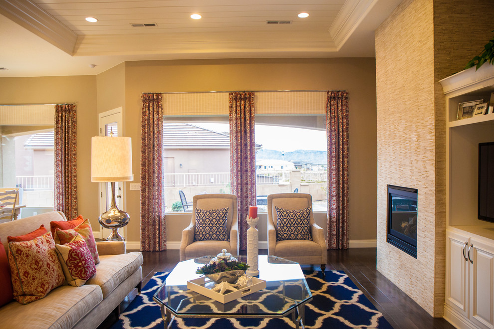 Example of a family room design in Salt Lake City