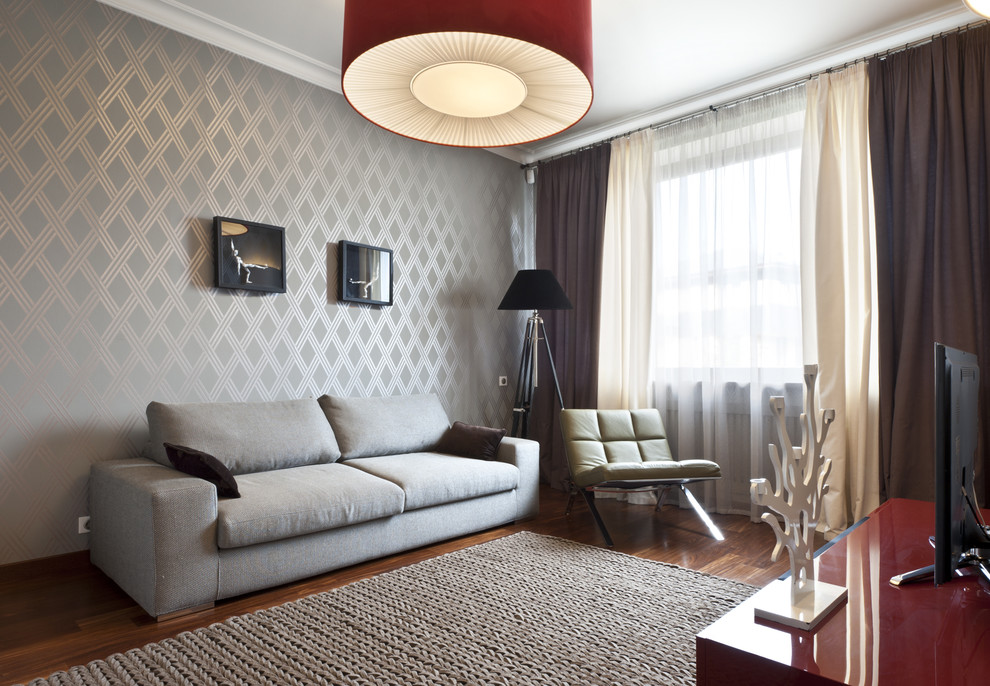 Источник вдохновения для домашнего уюта: гостиная комната в современном стиле
