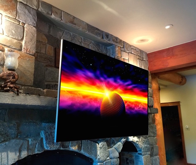 Dynamic TV Mount Solutions Games Room Seattle by Sync AVI Houzz UK