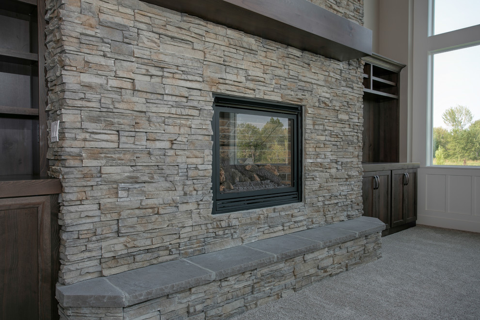 Eagle Idaho, MKS Residence, Great Room Fireplace Transitional