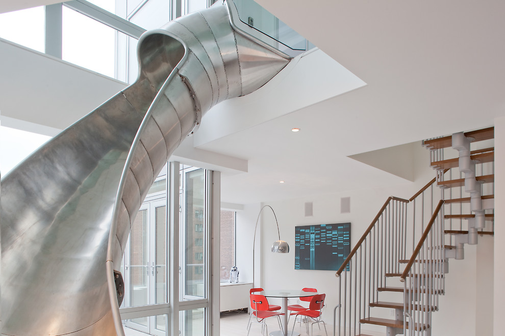 Inspiration for a contemporary home design remodel in New York