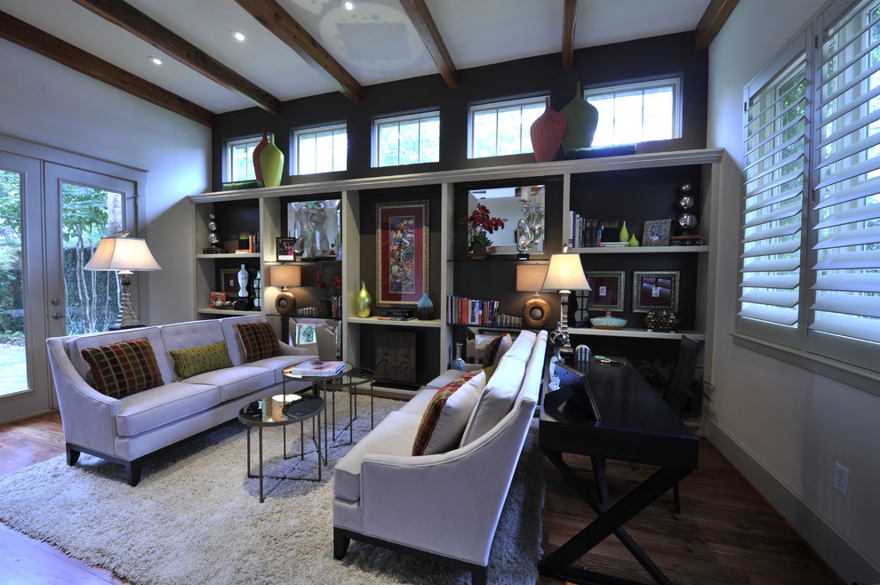 Family room - eclectic family room idea in Houston