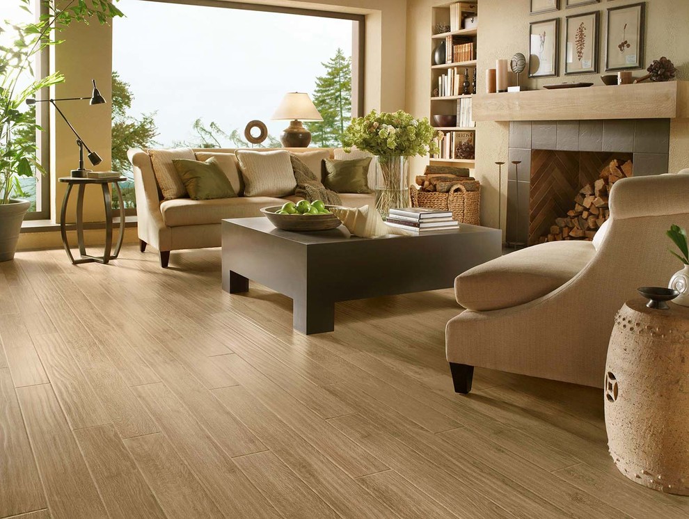 End Of The Roll Laminate Flooring Modern Family Room Vancouver