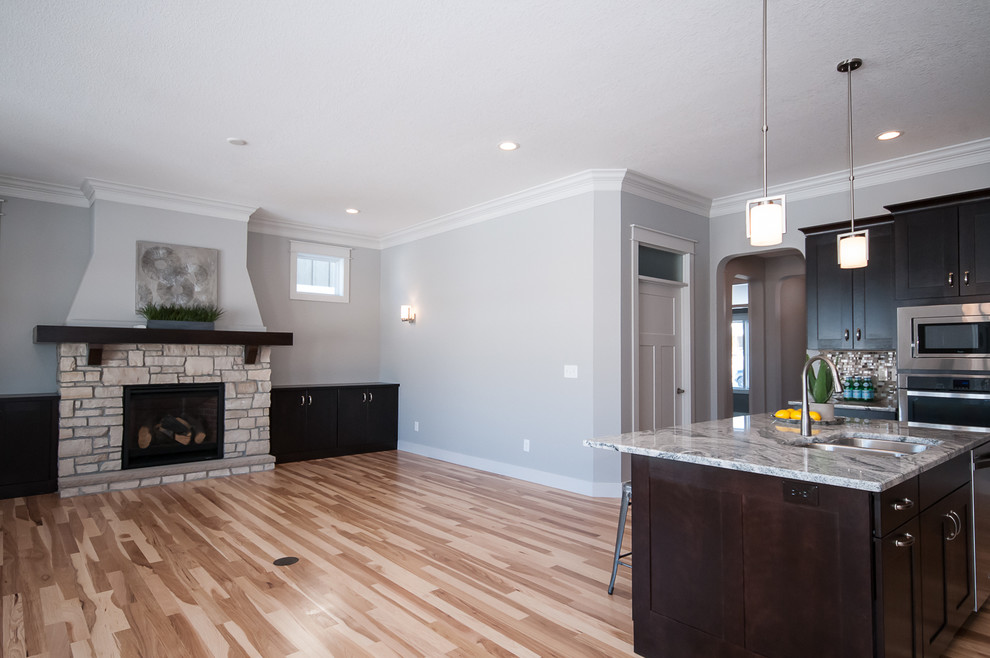 English Tudor Traditional Family Room Other by Penz Custom