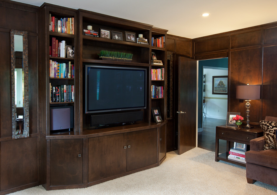 Design ideas for a contemporary games room in Columbus.