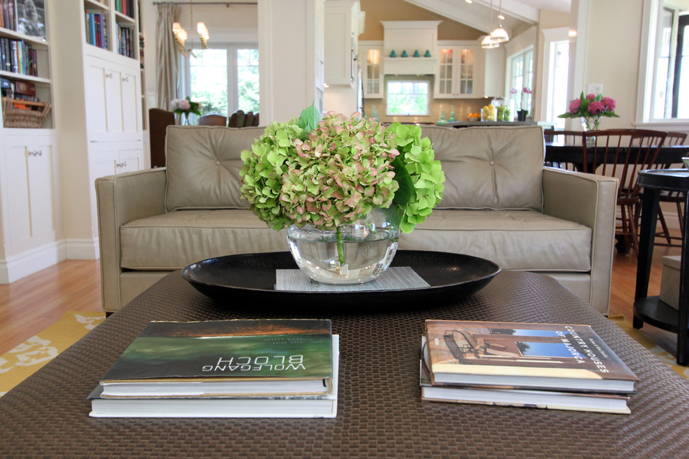 Example of a trendy family room design in Orange County