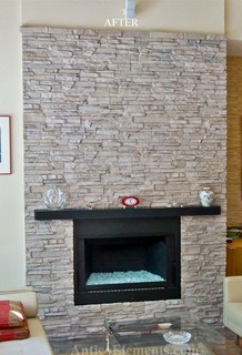Faux Stone Fireplace - Photos u0026 Ideas | Houzz