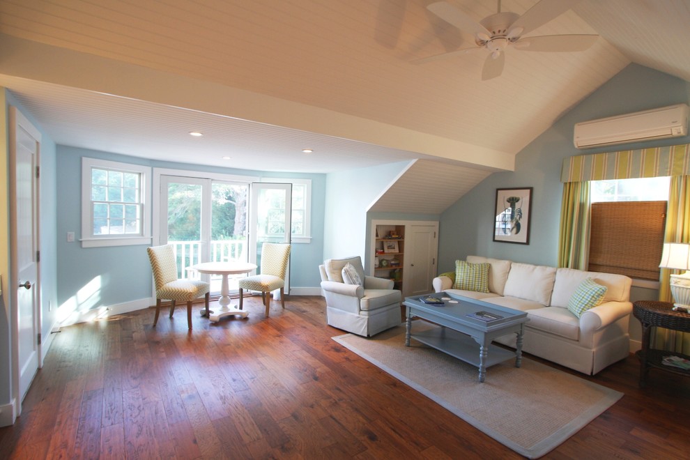 Finished Space Over Garage Cape Cod Beach Style Family Room