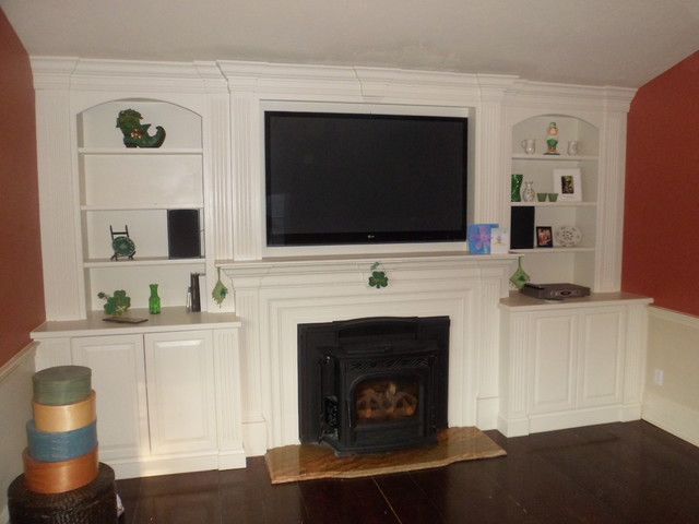 Fireplace Built Ins Traditional, Family Room Fireplace Built Ins