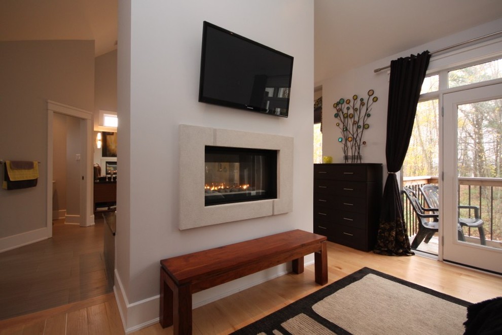 Example of a trendy family room design in Ottawa