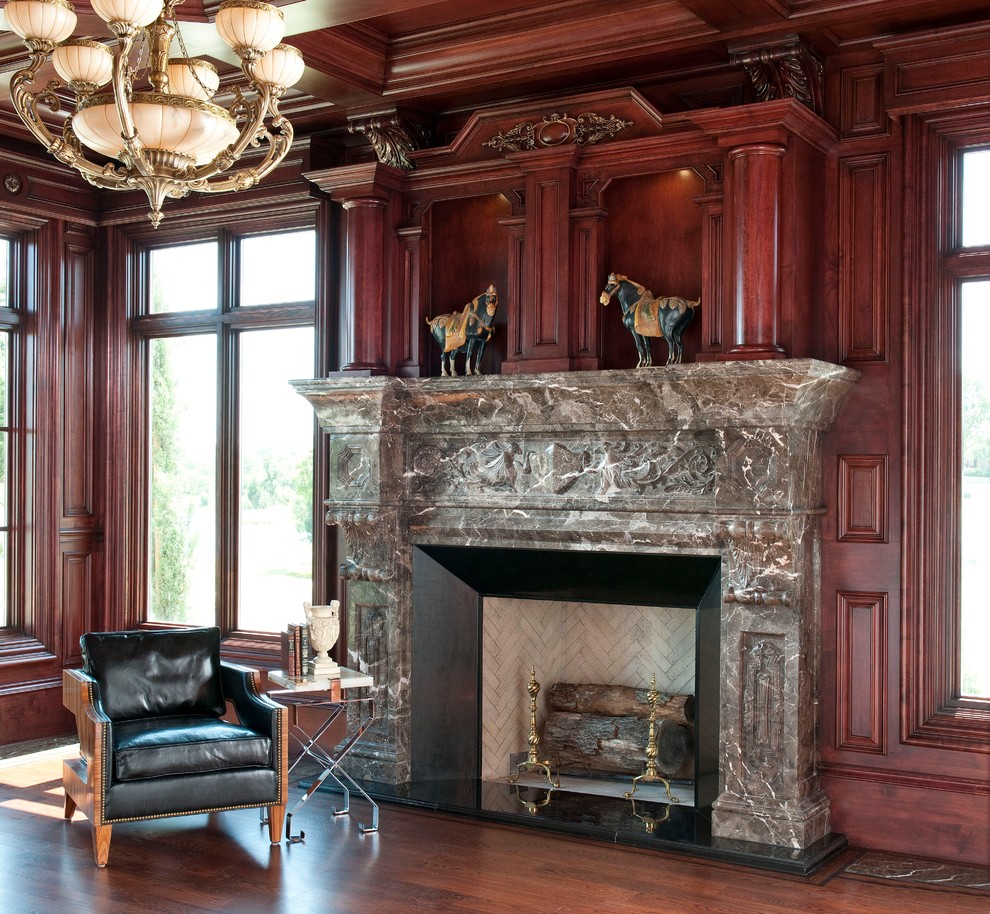 Fireplace Mantels Traditional Family Room Dallas by Sabella