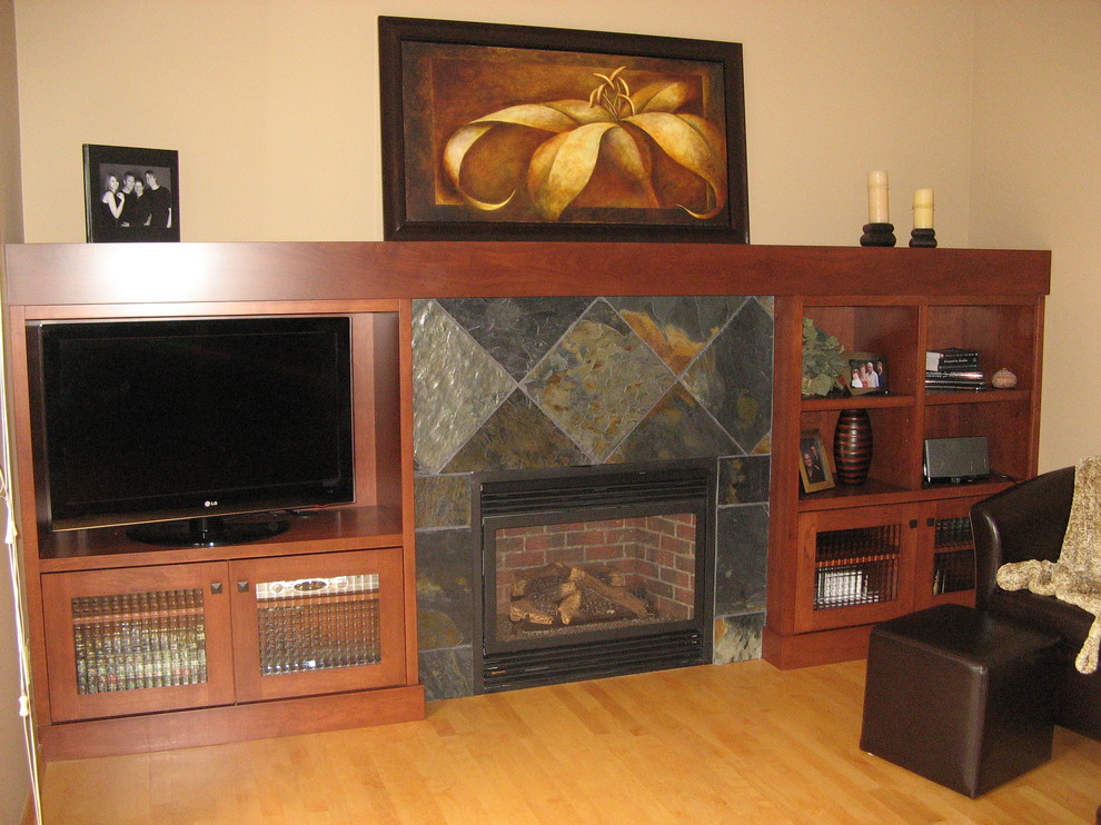Fireplace Millwork - Eclectic - Family Room - Calgary - by ...