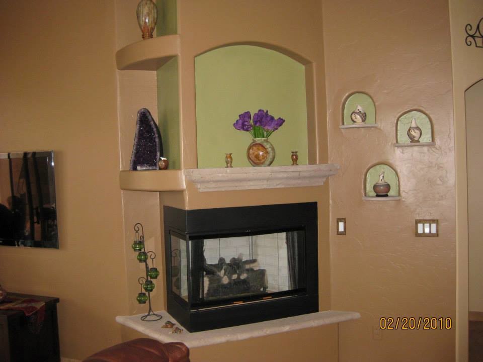 Example of a mid-sized southwest family room design in Phoenix