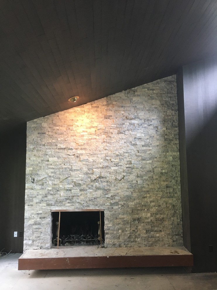 Fireplace Surronds Family Room Seattle by NW CuttingEdge Masonry