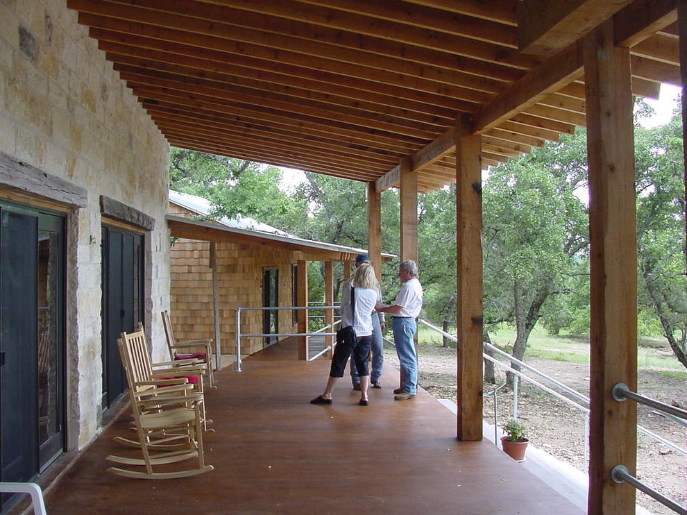 Example of a classic family room design in Austin
