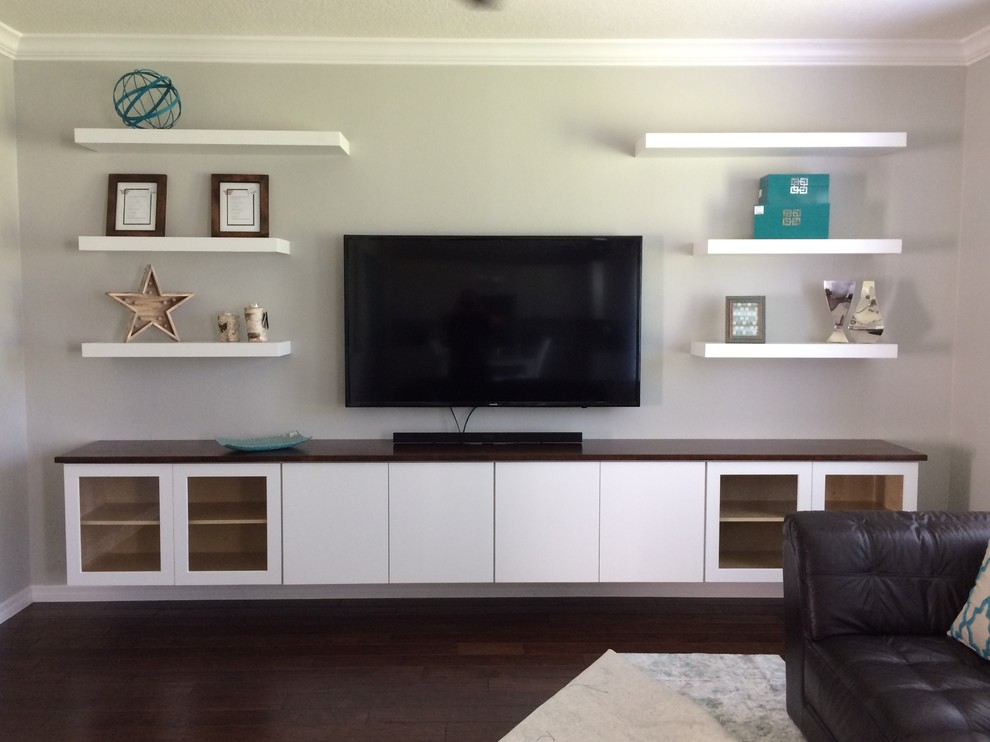 Floating Entertainment Center - Family Room - Orlando - by Nona ...