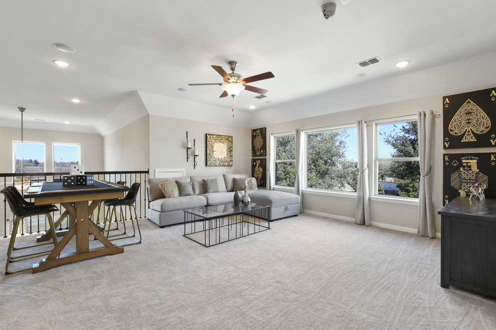 Fort Worth, Texas Watersbend Premier Rosewood Upstairs Game Room