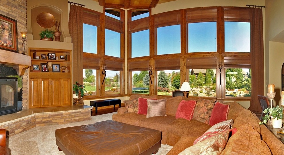 Fossil Lake Ranch Traditional Family Room Denver by Interior