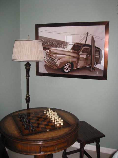 This is an example of a traditional games room in Atlanta.