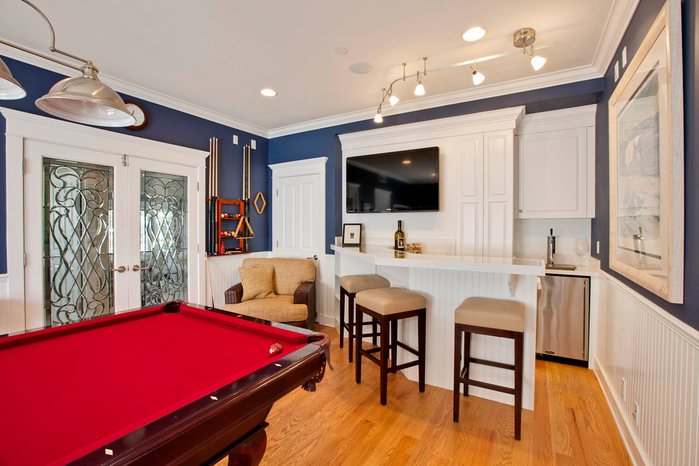 This is an example of a classic games room in Los Angeles.