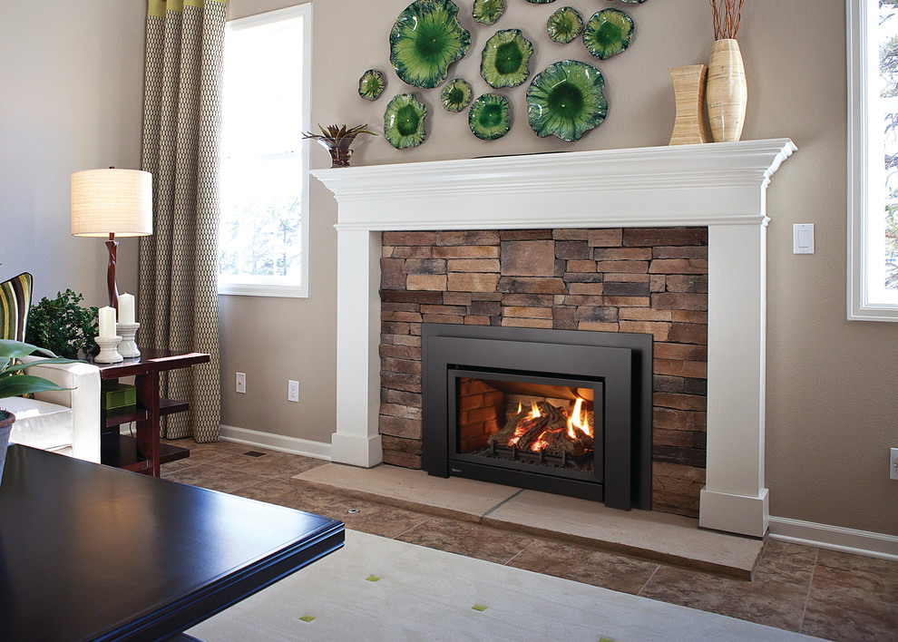Gas fireplaces and inserts Contemporary Family Room Sacramento