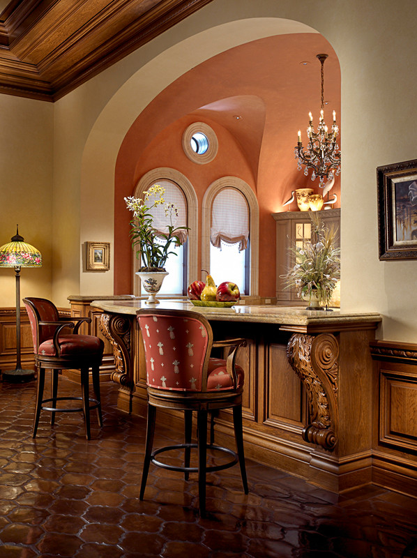 Свежая идея для дизайна: гостиная комната в средиземноморском стиле - отличное фото интерьера