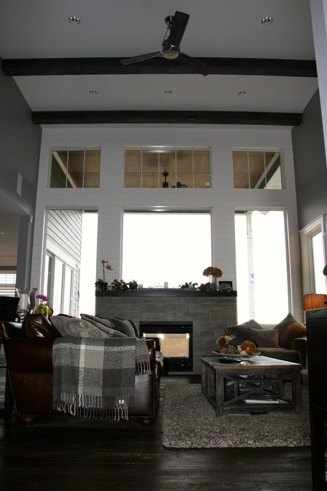 Inspiration for a timeless family room remodel in Other