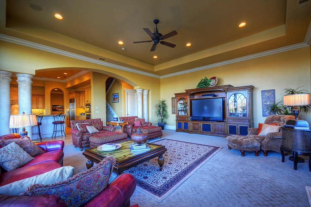 Example of a classic family room design in Sacramento